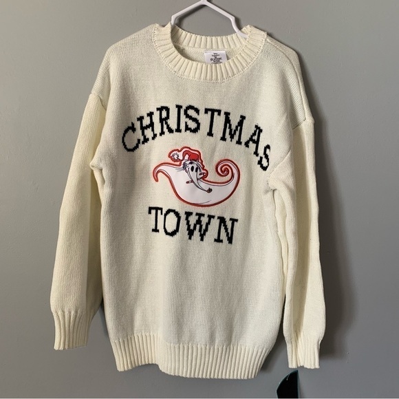 NWT. DISNEY Nightmare Before Christmas Girls’ Zero Christmas Town Sweater - Picture 4 of 6